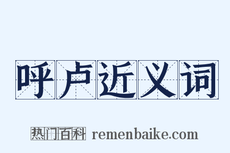 呼卢近义词是什么意思的图片
